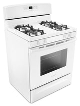 Amana 30-inch Gas Range with Bake Assist Temps  AGR6303MMW-White