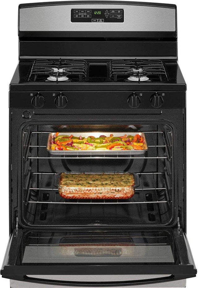 Amana 30-inch Gas Range with Bake Assist Temps  AGR6303MMS-Stainless Steel