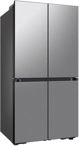 Samsung - Bespoke 29 Cu. Ft. 4-Door Flex French Door Refrigerator with Beverage Center - Stainless Steel RF29DB9600QLAA