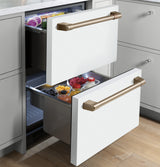 Café 5.7 Cu. Ft. Built-In Dual-Drawer Refrigerator CDE06RP4NW2