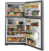 GE® ENERGY STAR® 21.9 Cu. Ft. Top-Freezer Refrigerator GTE22JSNRSS