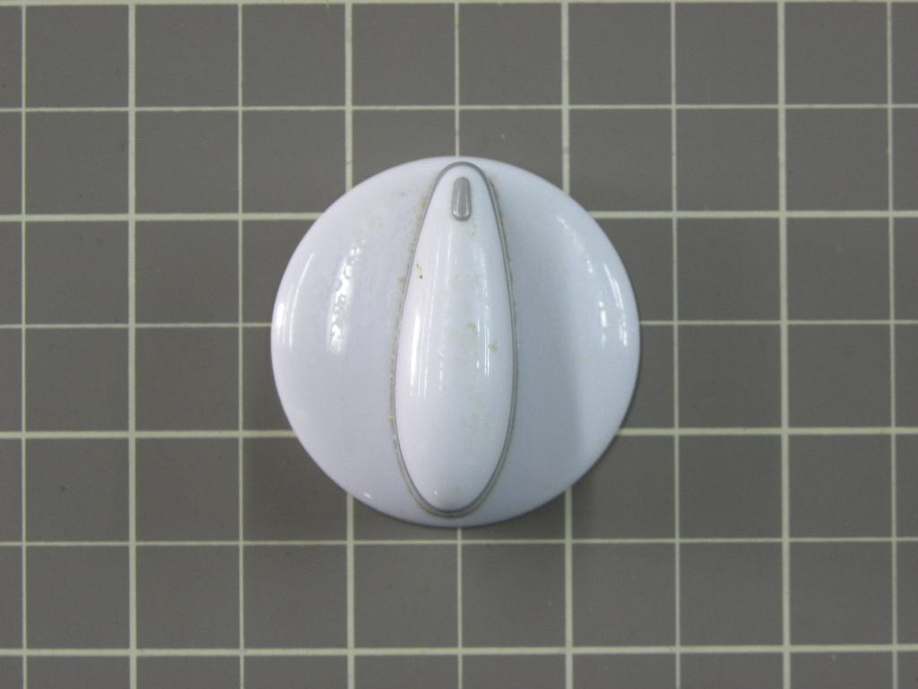 Knob (White and Chrome) 74008950