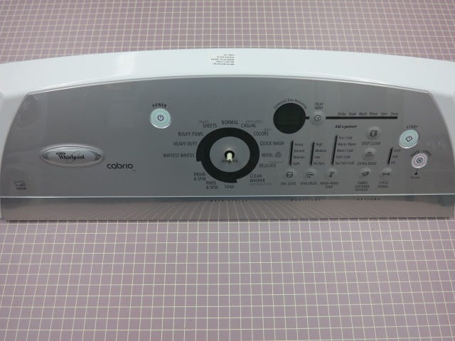 Whirlpool Washer Console and User Interface W10051131
