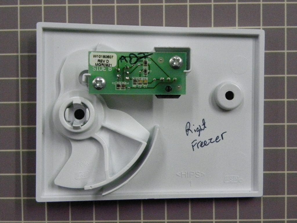 Emitter Board, Cover and Shutoff W10180607