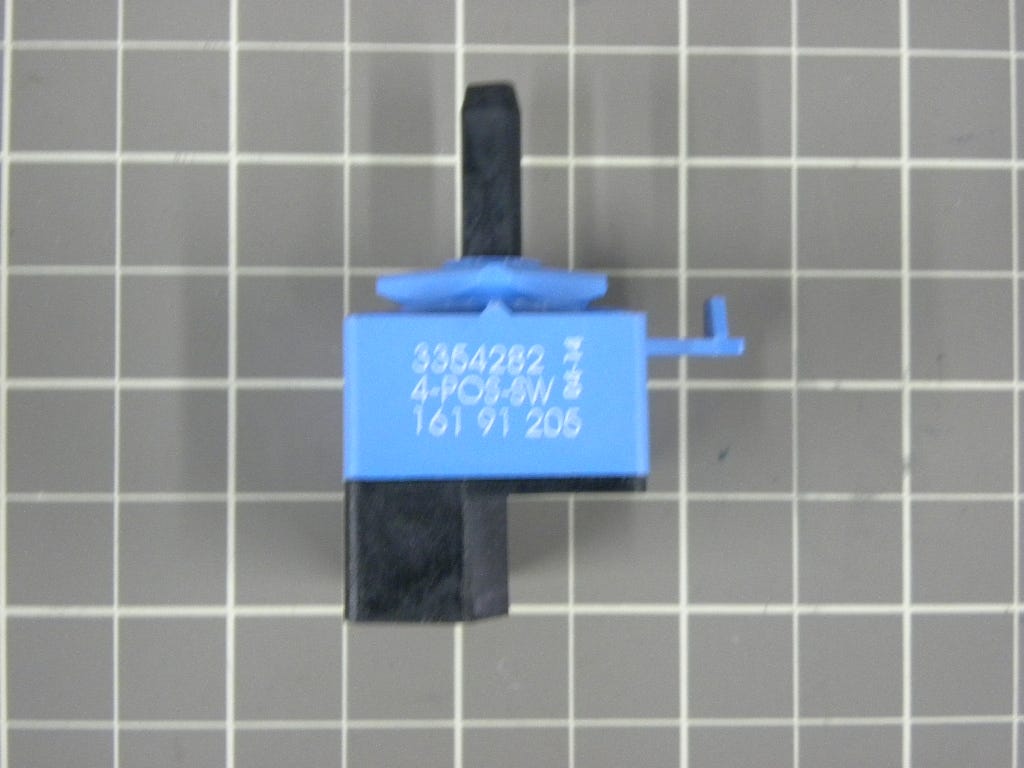 Whirlpool Washer Cycle Switch (10A) 3354282
