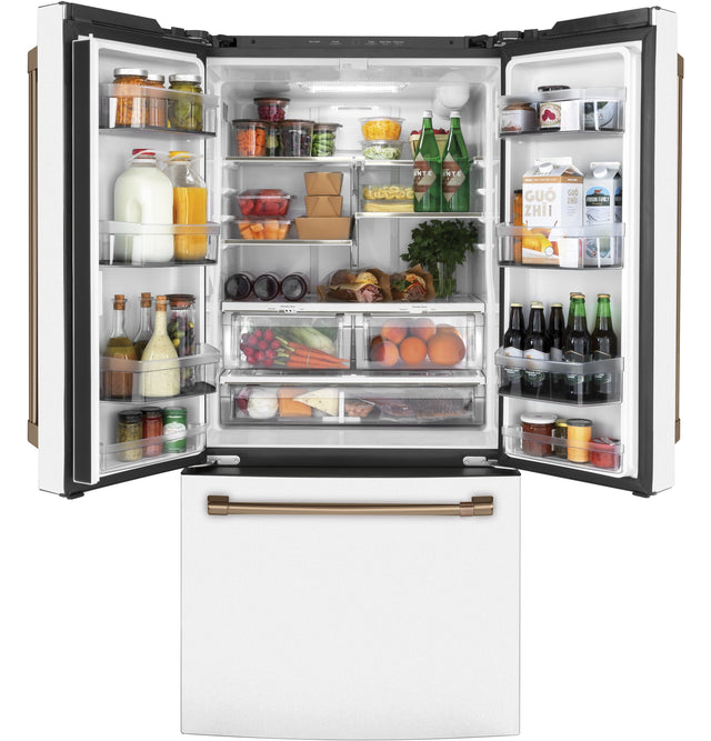 Café ENERGY STAR 18.6 Cu. Ft. Counter-Depth French-Door Refrigerator CWE19SP4NW2