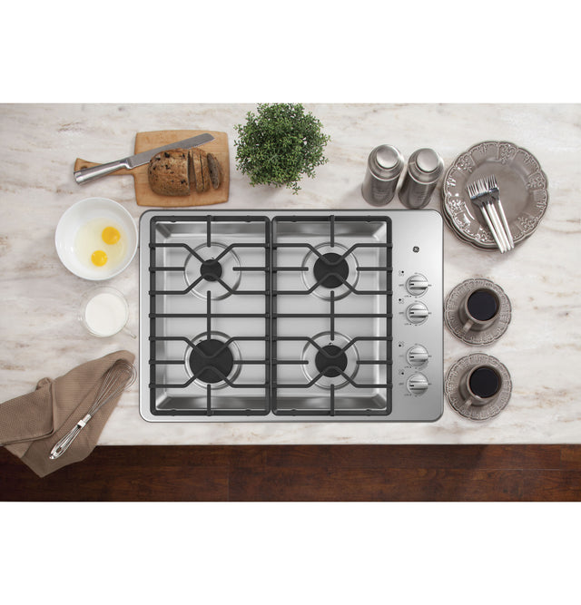 GE® 30" Built-In Gas Cooktop JGP3030SLSS