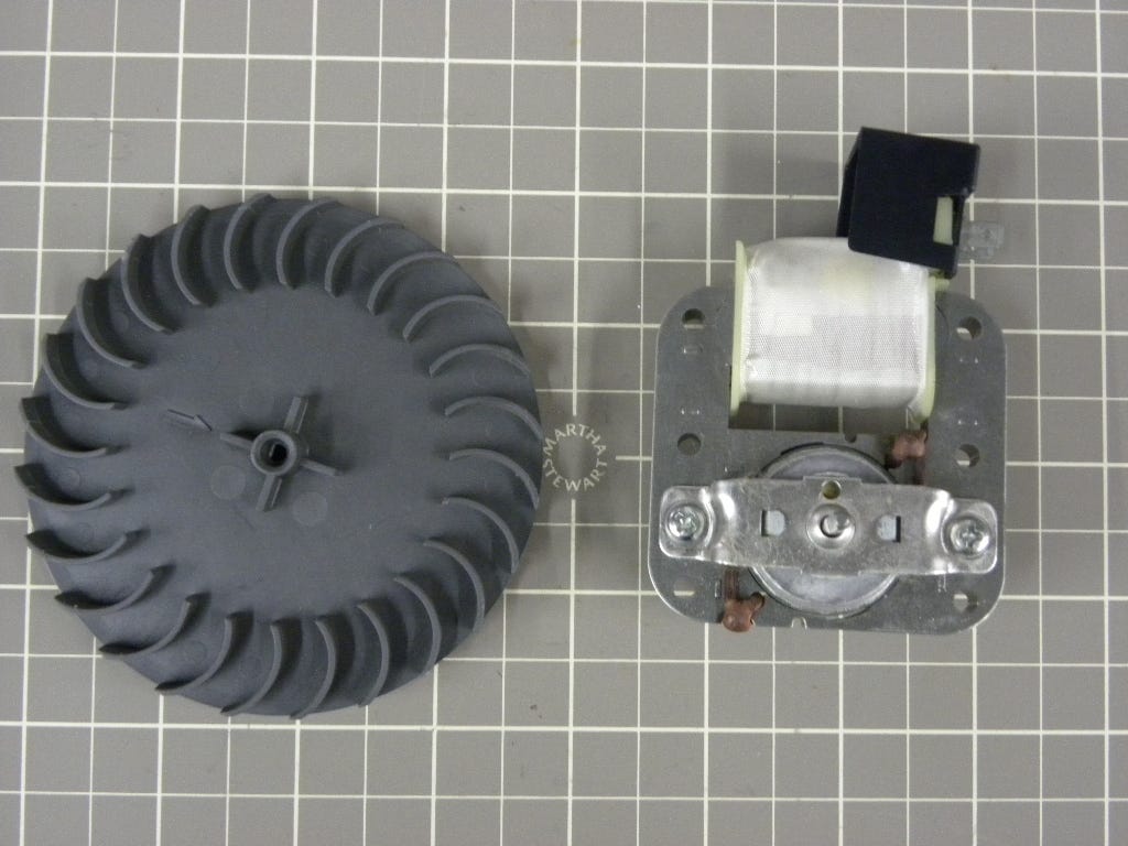 Whirlpool Dishwasher Fan & Blade Motor W10155595