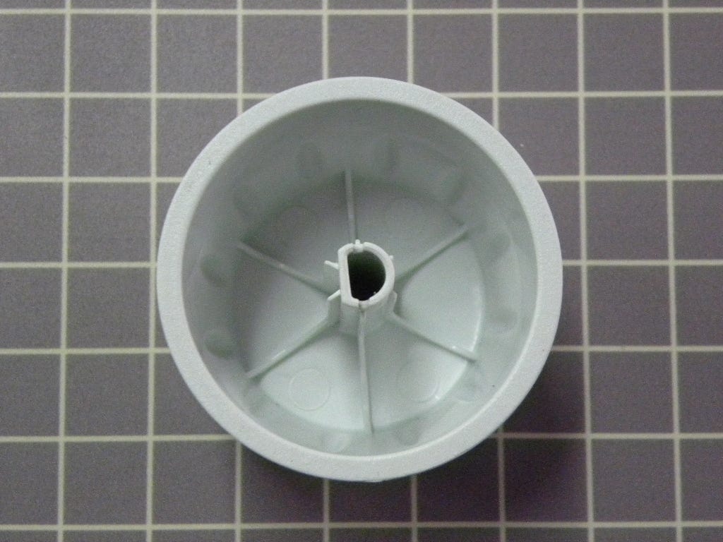 Amana Washer Control Knob (White) W10175949