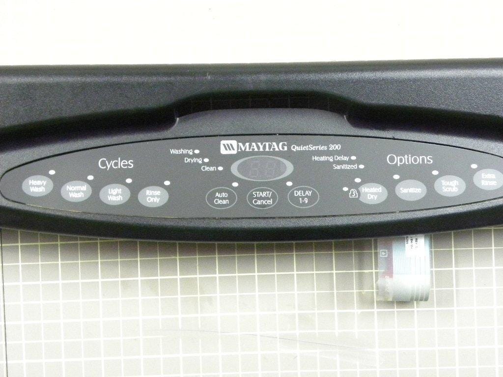 Maytag Dishwasher Touch Pad/Control Panel (Black) 6-918794