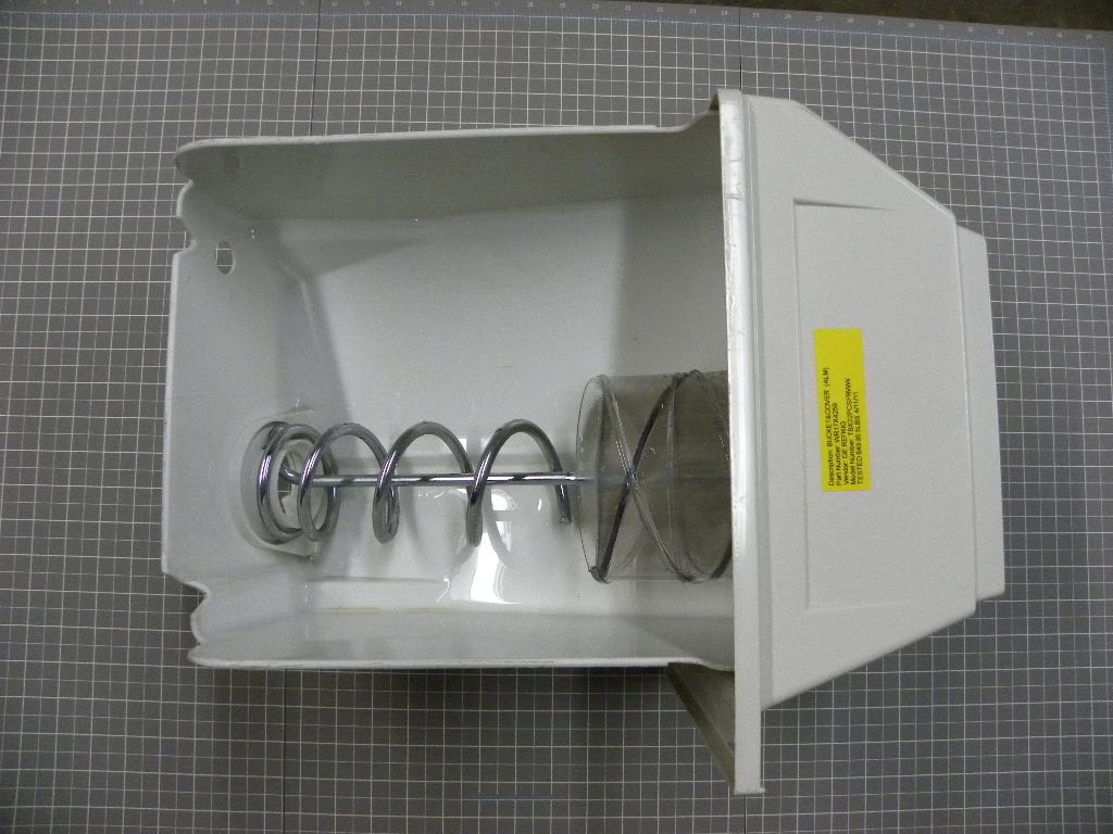 GE Refrigerator Bucket and Cover (Almond) WR17X4259
