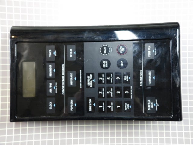 GE Microwave Control Panel WB07X10591