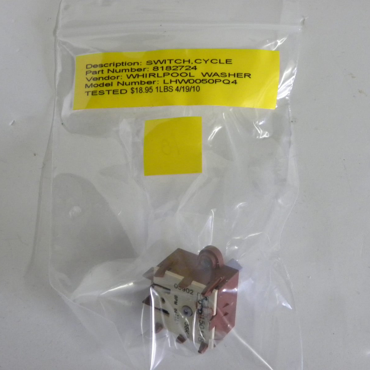 Sélecteur De Cycle Pour Lave-linge Whirlpool - Réf 3953073, Pièce Détachée D'occasion