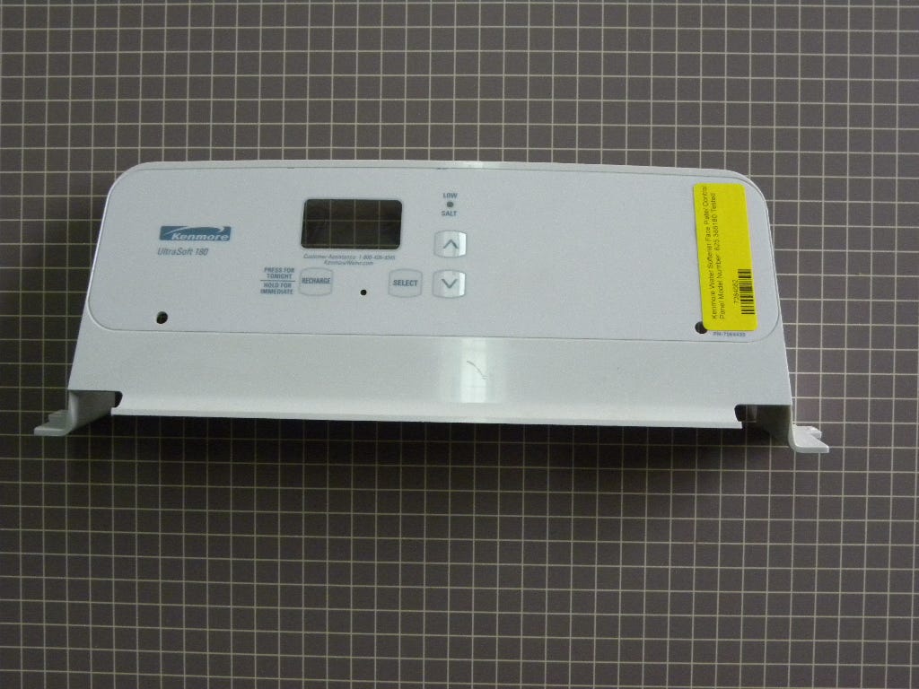 Kenmore Water Softener Faceplate/Control Panel 7284582