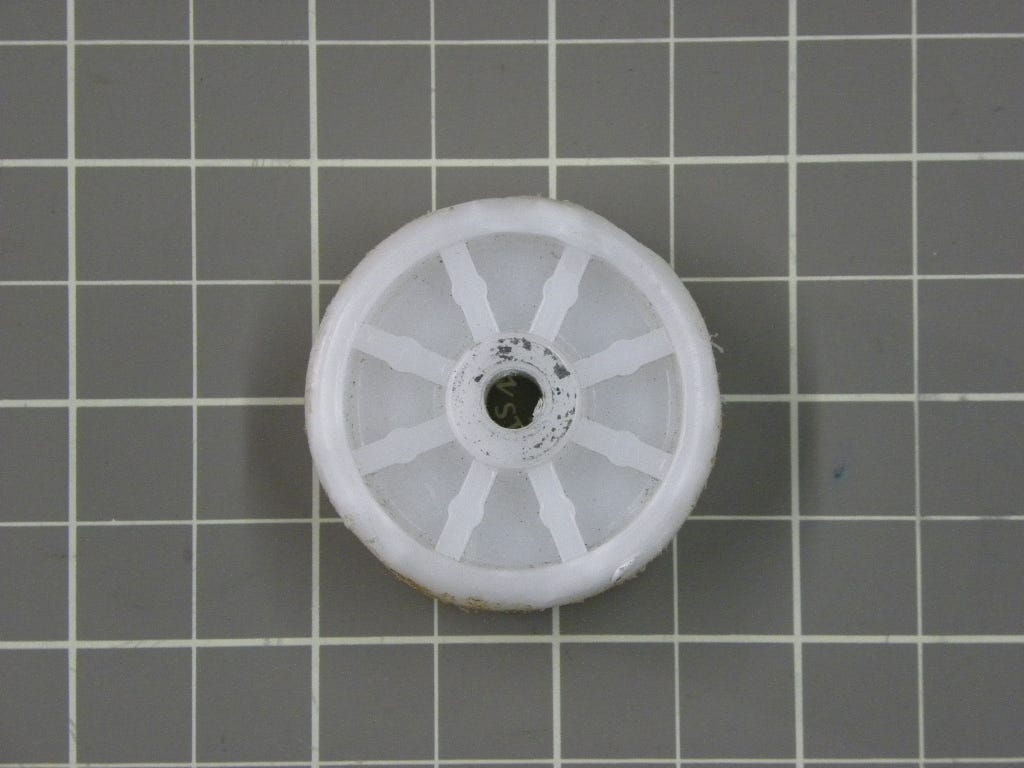 GE Refrigerator Rear Wheel WR02X12626
