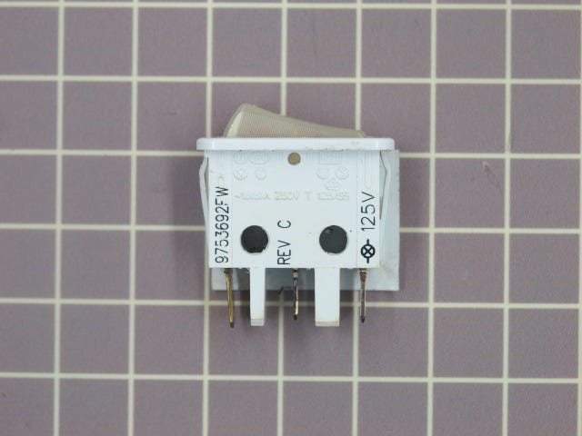 Kitchen Aid Range Light Switch (White) 9753692FW