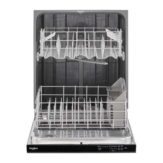 Whirlpool 55 dBA Quiet Dishwasher with Boost Cycle and Pocket Handle WDP540HAMB