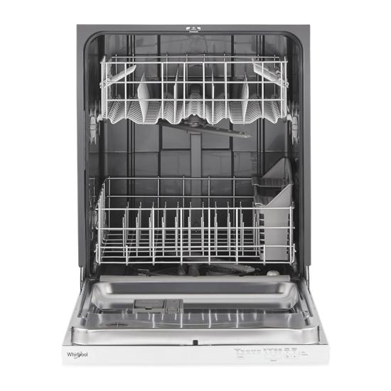 Whirlpool 55 dBA Quiet Dishwasher with Boost Cycle and Pocket Handle WDP540HAMW