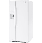 GE® ENERGY STAR® 27.9 Cu. Ft. Side-By-Side Refrigerator with Extra Tall Dispenser and In-Door Icemaker GSS23GGPWW