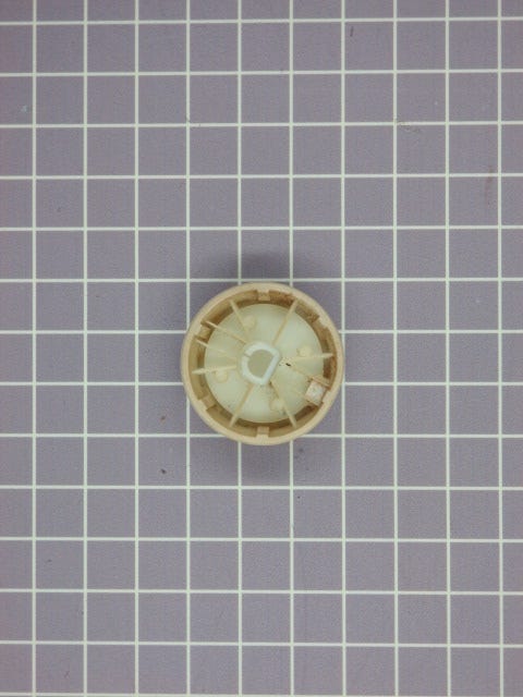 Whirlpool Dryer Button (White) 3406133
