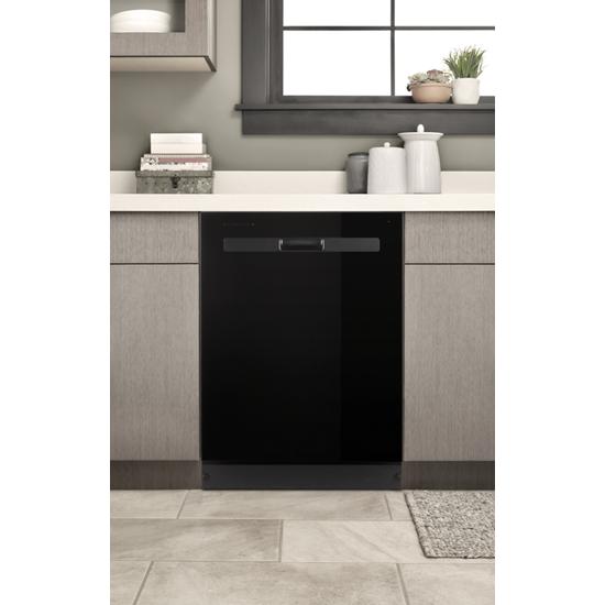 Whirlpool 55 dBA Quiet Dishwasher with Boost Cycle and Pocket Handle WDP540HAMB
