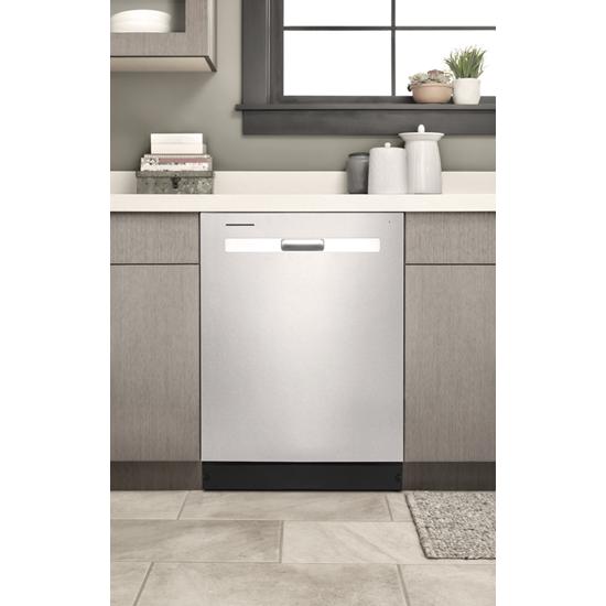 Whirlpool 55 dBA Quiet Dishwasher with Boost Cycle and Pocket Handle WDP540HAMZ -Fingerprint Resistant Stainless Steel