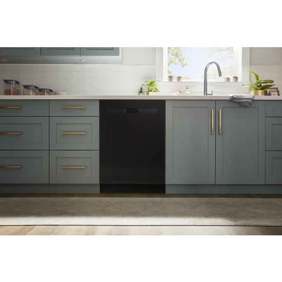 Whirlpool 55 dBA Quiet Dishwasher with Boost Cycle and Pocket Handle WDP540HAMB