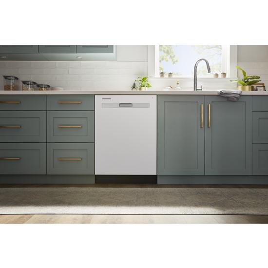 Whirlpool 55 dBA Quiet Dishwasher with Boost Cycle and Pocket Handle WDP540HAMW