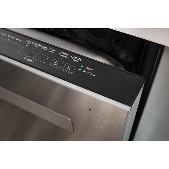 Whirlpool 55 dBA Quiet Dishwasher with Boost Cycle and Pocket Handle WDP540HAMZ -Fingerprint Resistant Stainless Steel