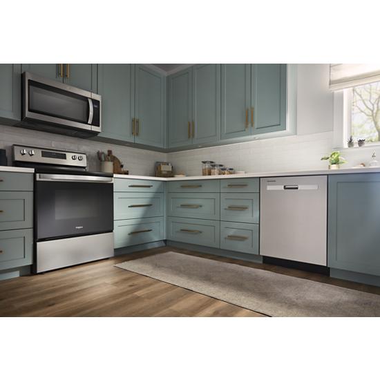 Whirlpool 55 dBA Quiet Dishwasher with Boost Cycle and Pocket Handle WDP540HAMZ
