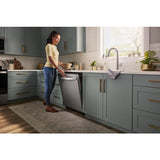 Whirlpool 55 dBA Quiet Dishwasher with Boost Cycle and Pocket Handle WDP540HAMZ -Fingerprint Resistant Stainless Steel