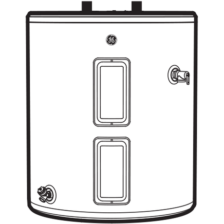 GE® 36 Gallon Top Port Lowboy 4500W Electric Water Heater GE40L08DAT