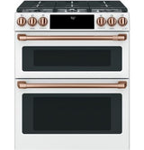 Cafe 30" Slide-In Front Control Gas Double Oven with Convection Range (DISPLAY) CGS750P4MW2