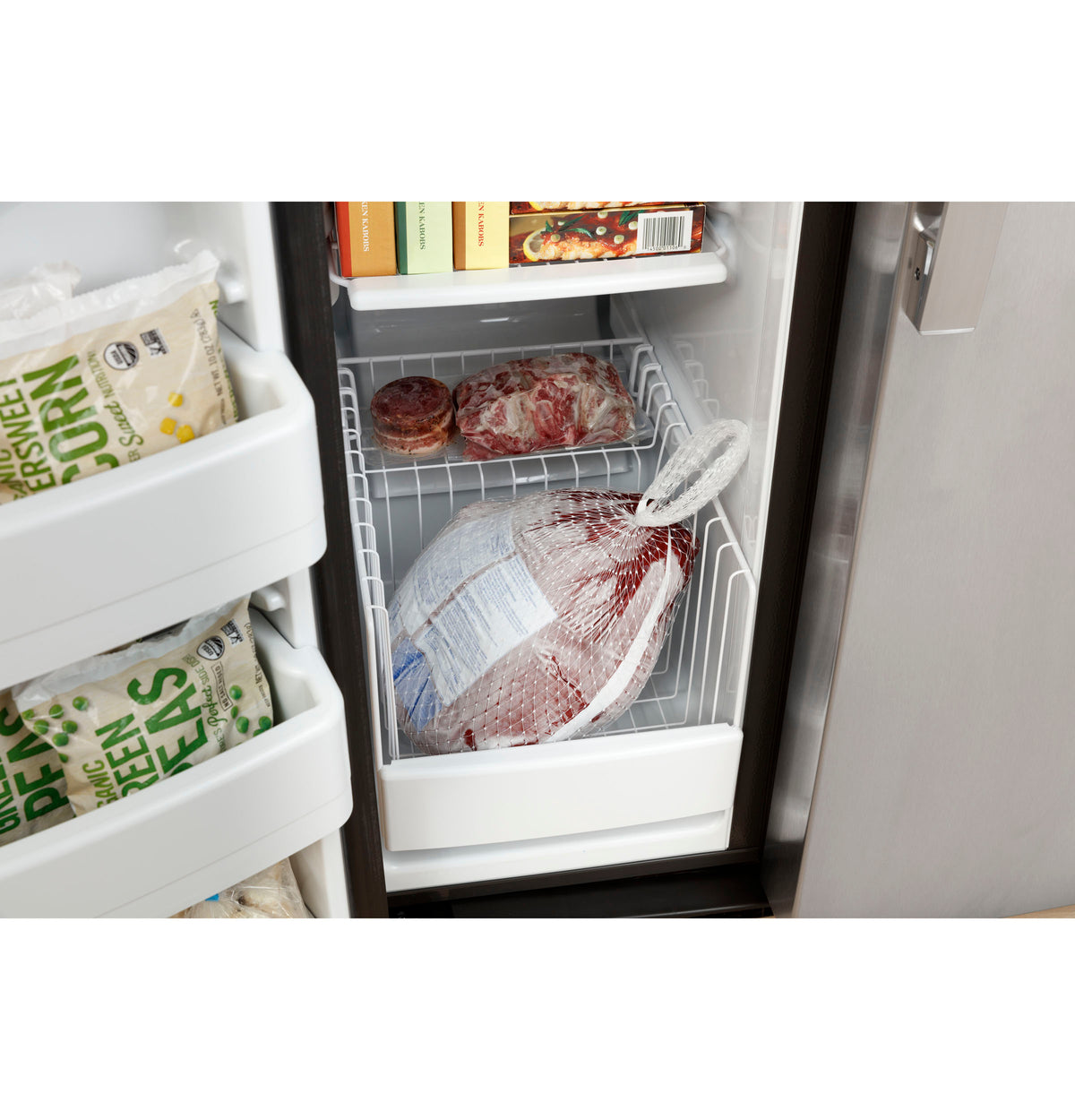 GE ENERGY STAR® 25.3 Cu. Ft. Side-By-Side Refrigerator GSE25GYPFS