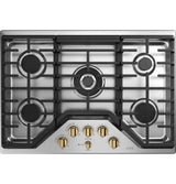 CAFÉ™ 5 Gas Cooktop Knobs - Brushed Brass CXCG1K0PMCG