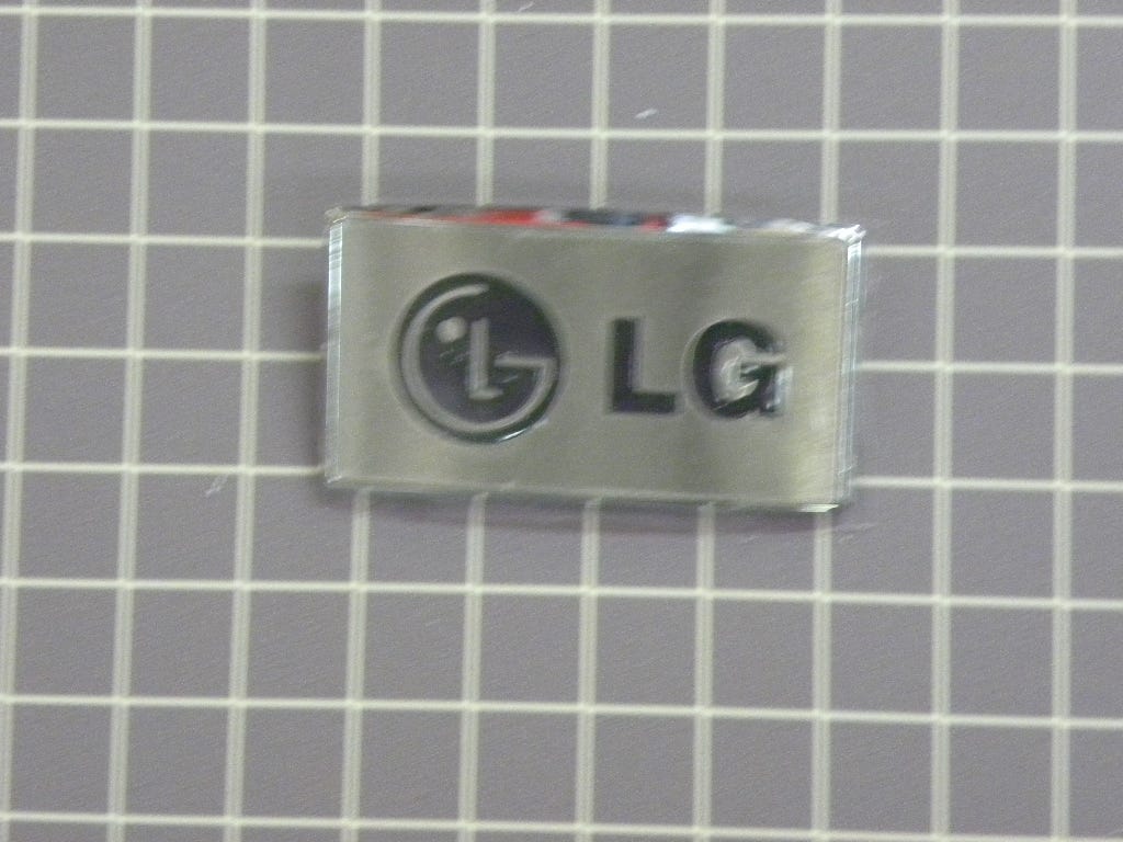 LG Refrigerator Decal/Name Plate 3846JD1007H