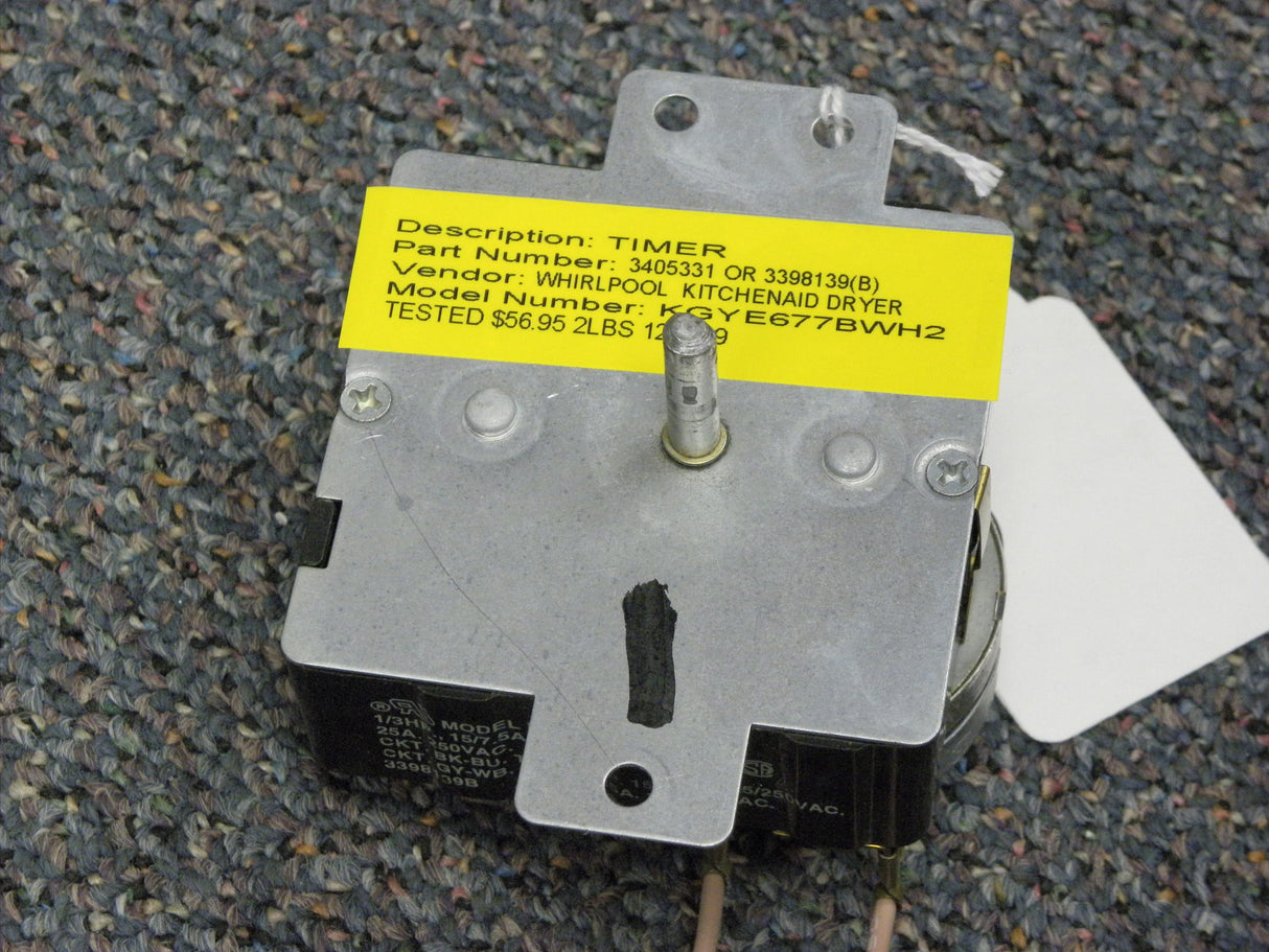 Whirlpool Dryer Timer 3405331