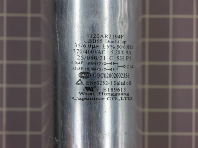 Capacitor (35/6.0uf + 5%) EAE43285408