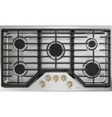 CAFÉ™ 5 Gas Cooktop Knobs - Brushed Brass CXCG1K0PMCG