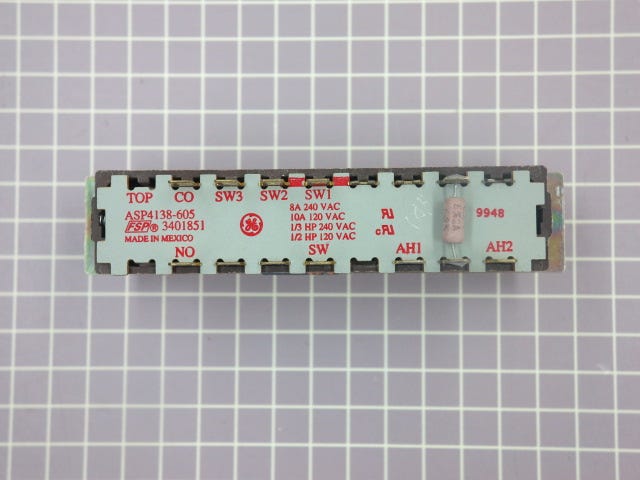 Whirlpool Coin Op Dryer Push Button Switch 3401851