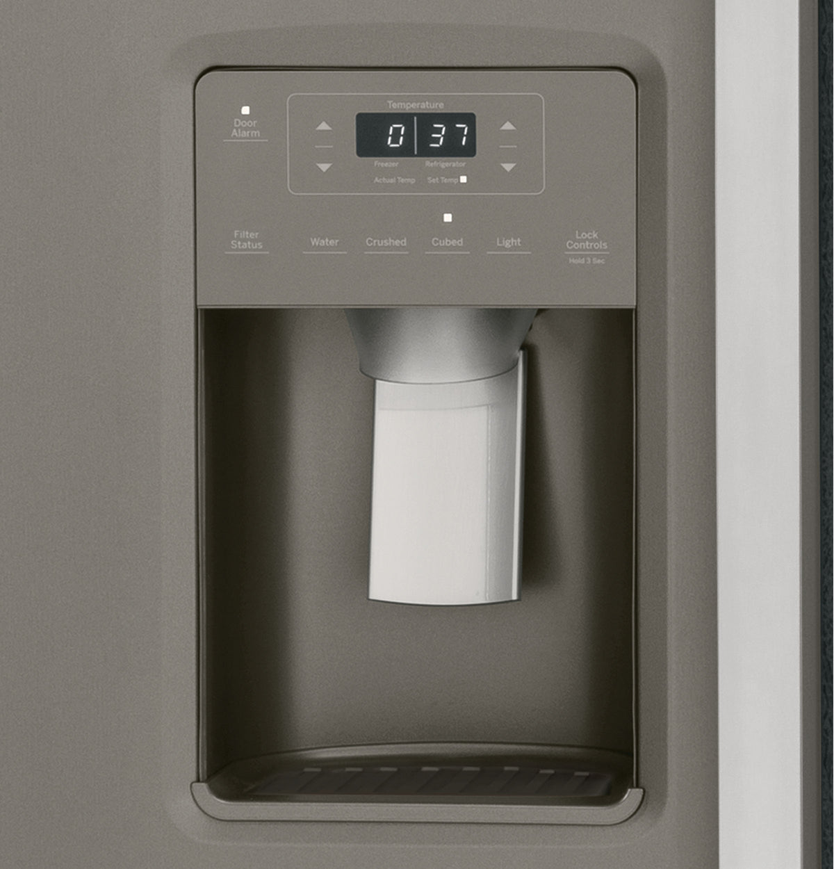 GE® 25.3 Cu. Ft. Side-By-Side Refrigerator GSS25GMPES