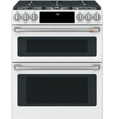 Cafe 30" Slide-In Front Control Gas Double Oven with Convection Range (DISPLAY) CGS750P4MW2