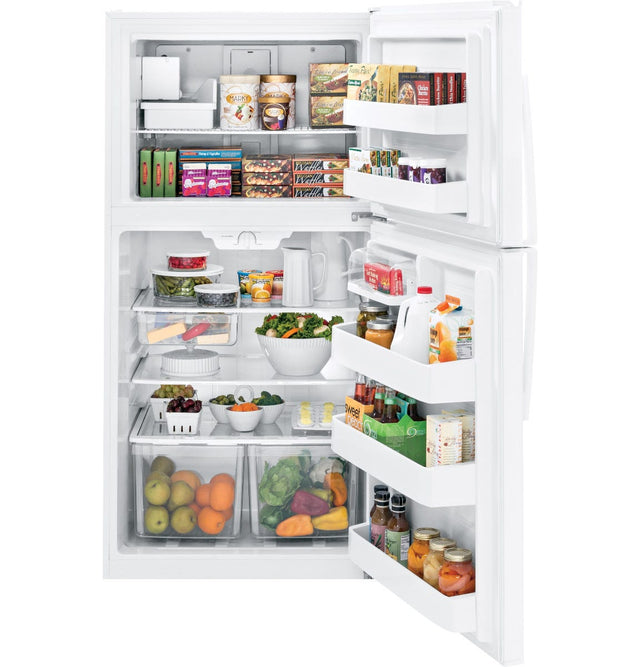 GE® ENERGY STAR® 21.1 Cu. Ft. Top-Freezer Refrigerator GIE21GTHWW