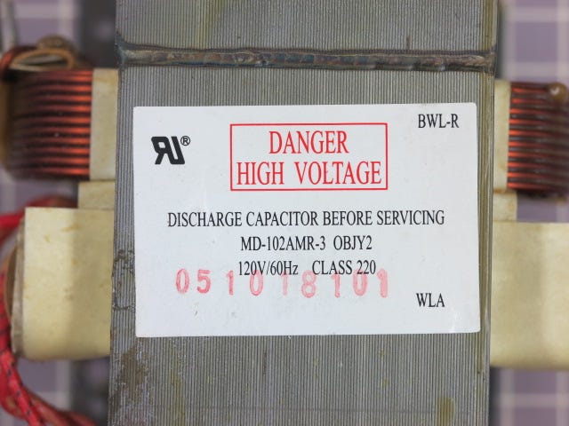 GE Microwave Transformer WB27X10853