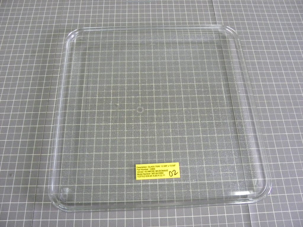 Kenmore Microwave Glass Tray (13 5/8" x 13 5/8") 13806