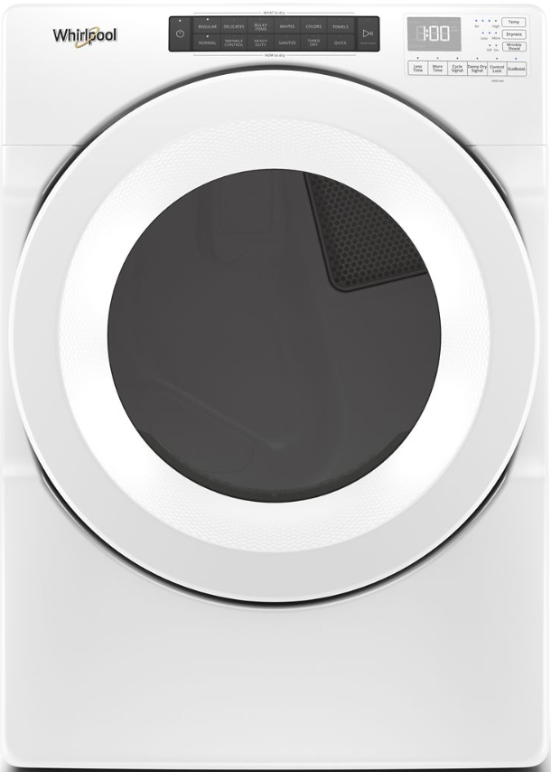 Whirlpool 7.4 cu. ft. Front Load Electric Dryer with Intuitive Touch Controls WED5620HW