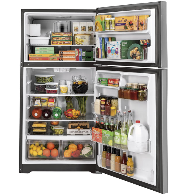 GE® ENERGY STAR® 21.9 Cu. Ft. Top-Freezer Refrigerator GE® ENERGY STAR® GIE22JSNRSS