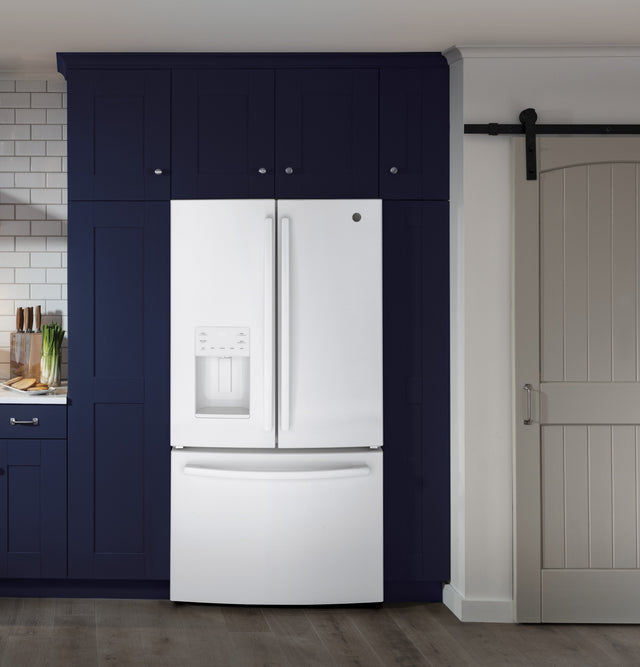 GE ENERGY STAR 25.6 Cu. Ft. French-Door Refrigerator GFE26JGMWW