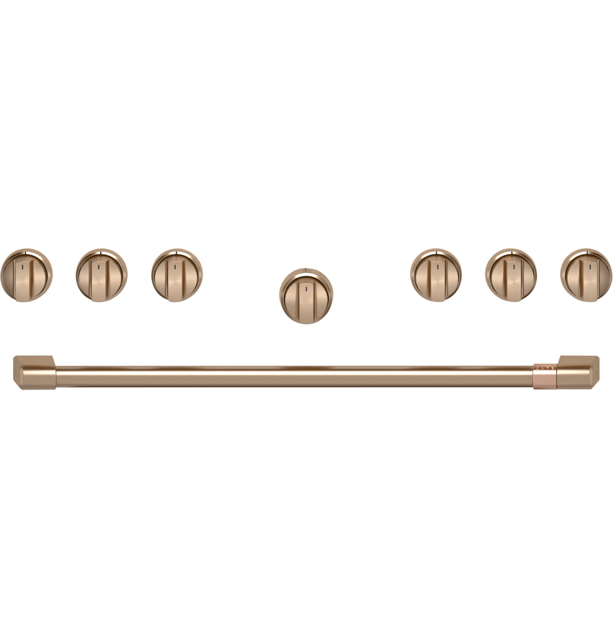 CAFÉ™ 36" Brushed Bronze Handle & Knob Set for Pro Range and Rangetop CXPR6HKPTBZ