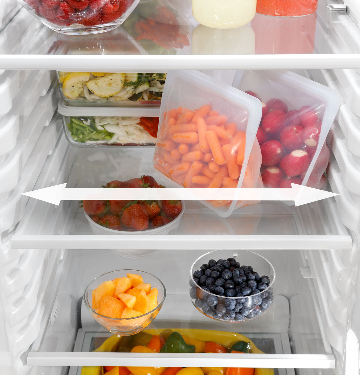GE ENERGY STAR® 25.3 Cu. Ft. Side-By-Side Refrigerator GSE25GYPFS